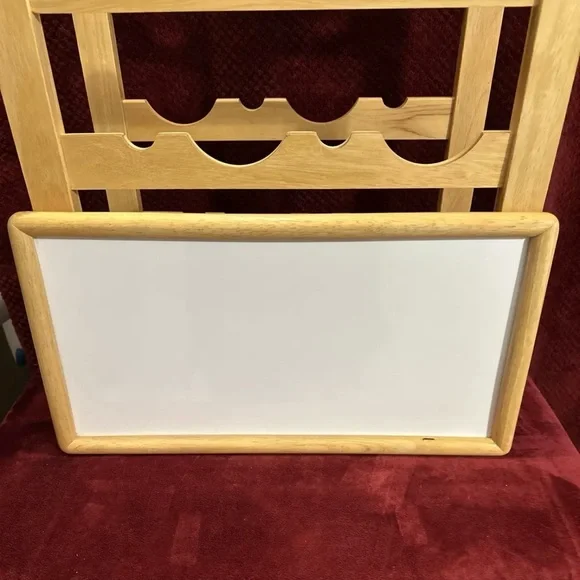 Wine Rack Light Wood. Holds 24 Bottles. Has Removable Table Top. Great Condition - Picture 9 of 10